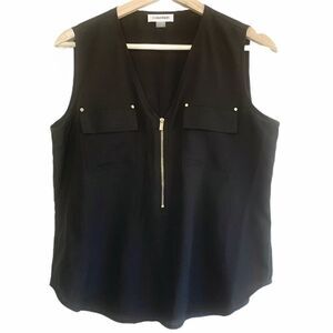 Calvin Klein Black Top with Gold Accents